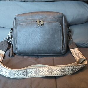 Gray Crossbody Bag